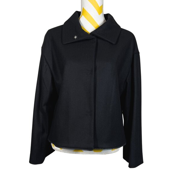 NWT Carlisle Wool Blend Removable Puffer Bottom 2-In-1 Coat • Size 6 • Black - Picture 6 of 9